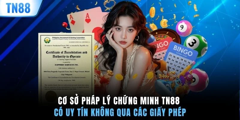 Cơ sở pháp lý chứng minh TN88 có uy tín không qua các giấy phép
