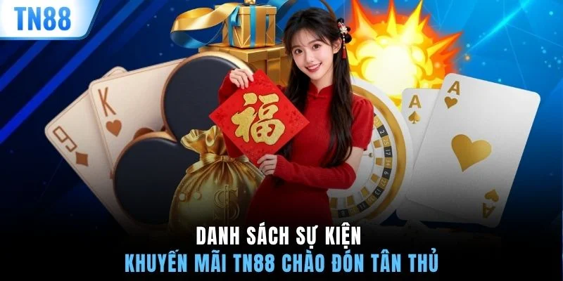 Danh sách sự kiện khuyến mãi TN88 chào đón tân thủ