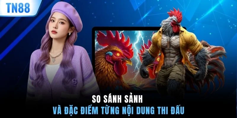 So sánh sảnh và đặc điểm từng nội dung thi đấu
